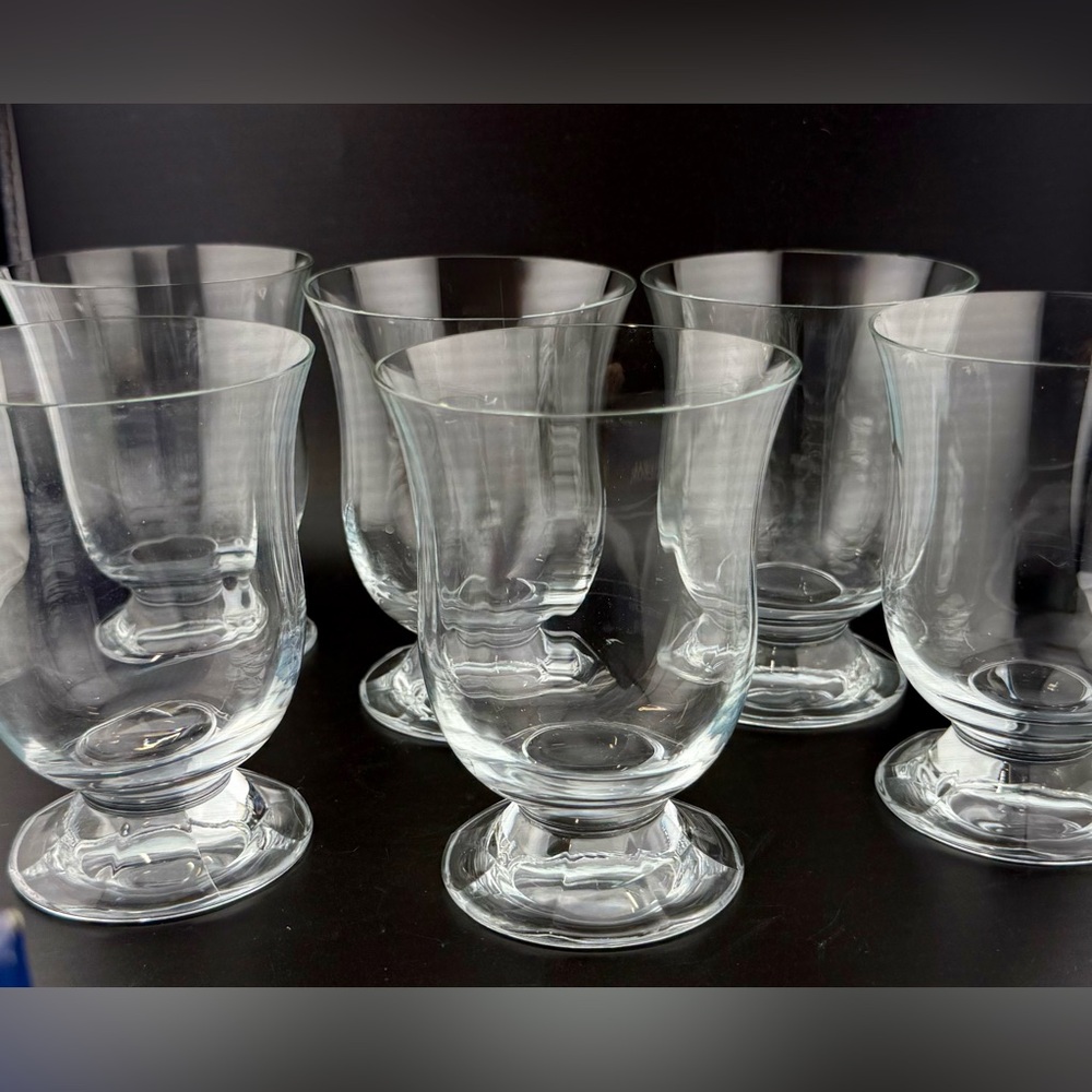 (6) Gorham Crystal Aurora double old fashioned glasses (+ 2 w/small chips)